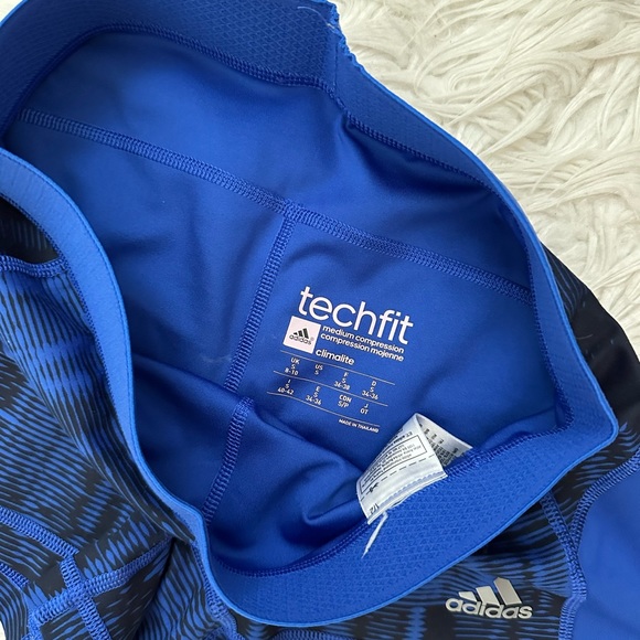 Adidas Techfit Blue Shorts Small - Picture 3 of 3